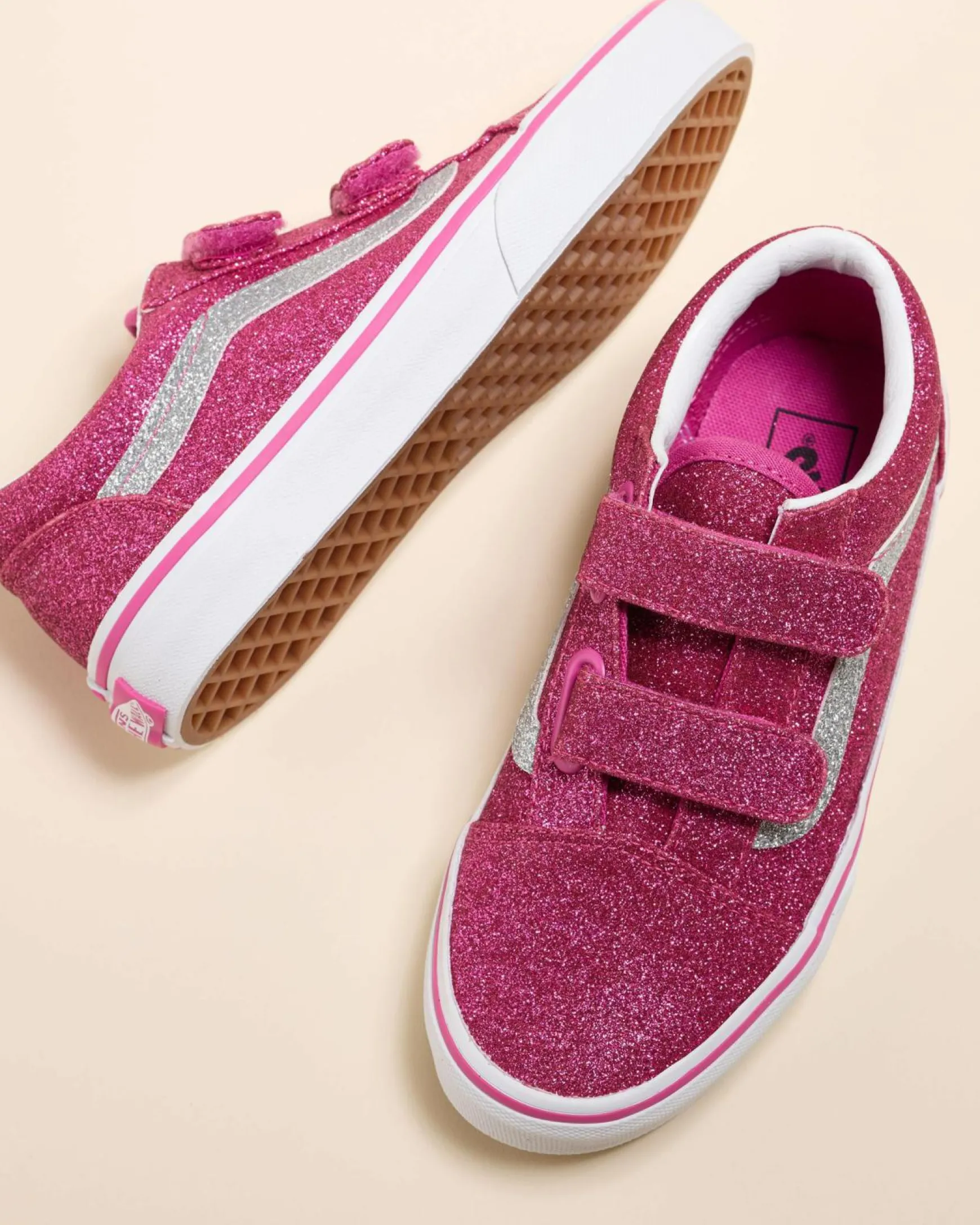Girls' Old Skool V Glitter Shoes
