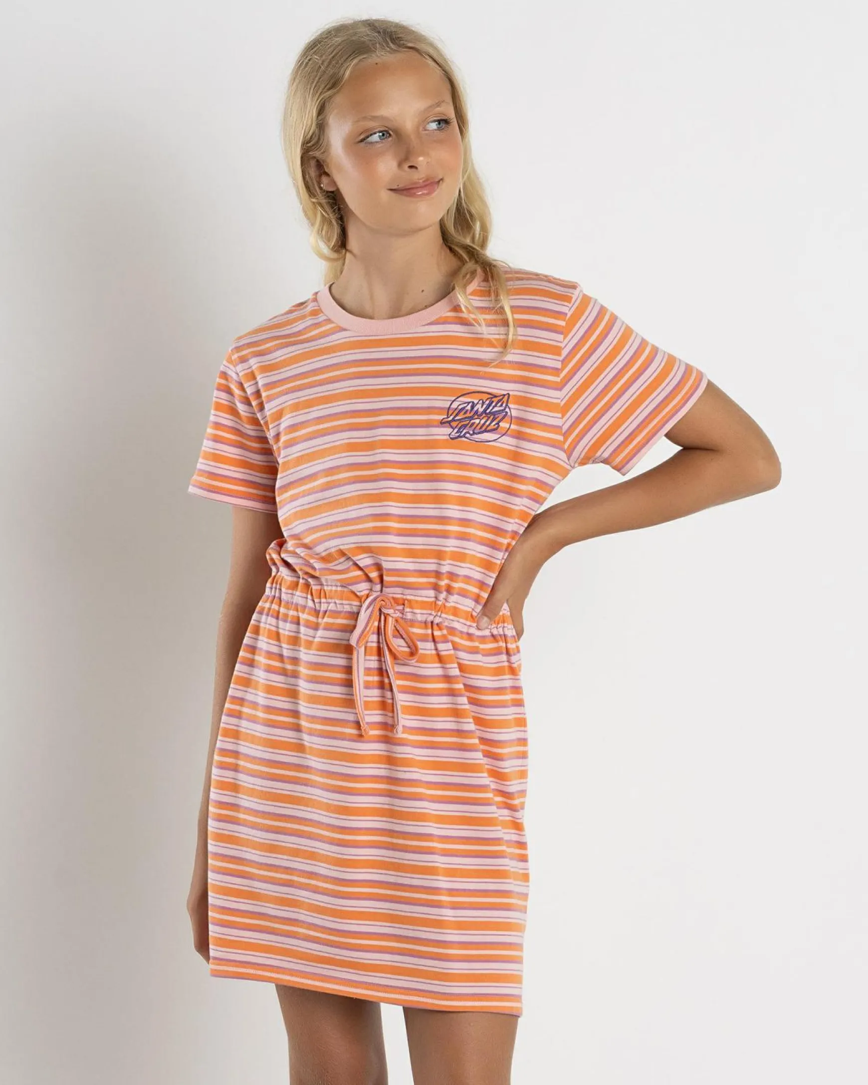 Girls' Oval Dot Mono Dress