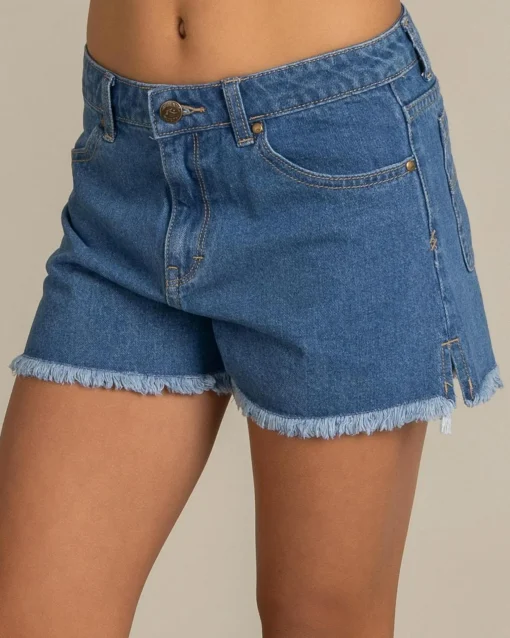 Girls' Penny Kick Flare Denim Shorts