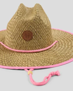 Girls' Pina To My Colada Solid Panama Hat
