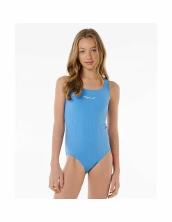 Girls' Premium Rib One Piece Swimsuit