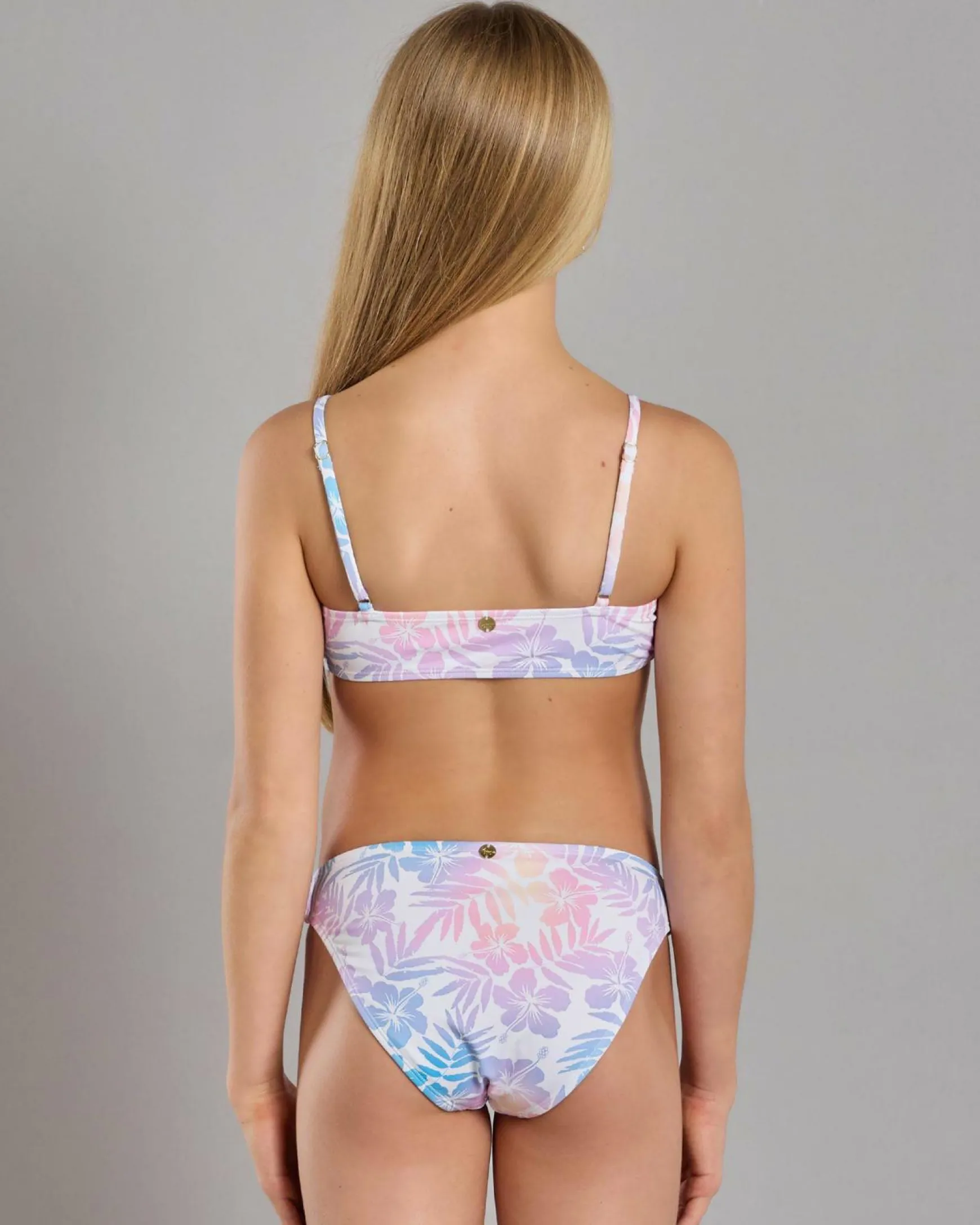 Girls' Rainbow Bralette Bikini Set