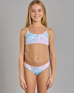 Girls' Rainbow Bralette Bikini Set