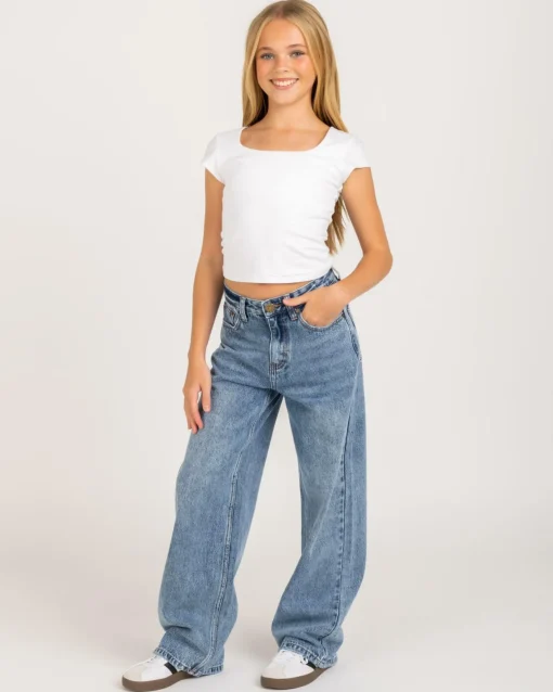 Girls' Rocker Straight Leg Jeans