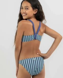 Girls' Serenity Stripe Bikini Set