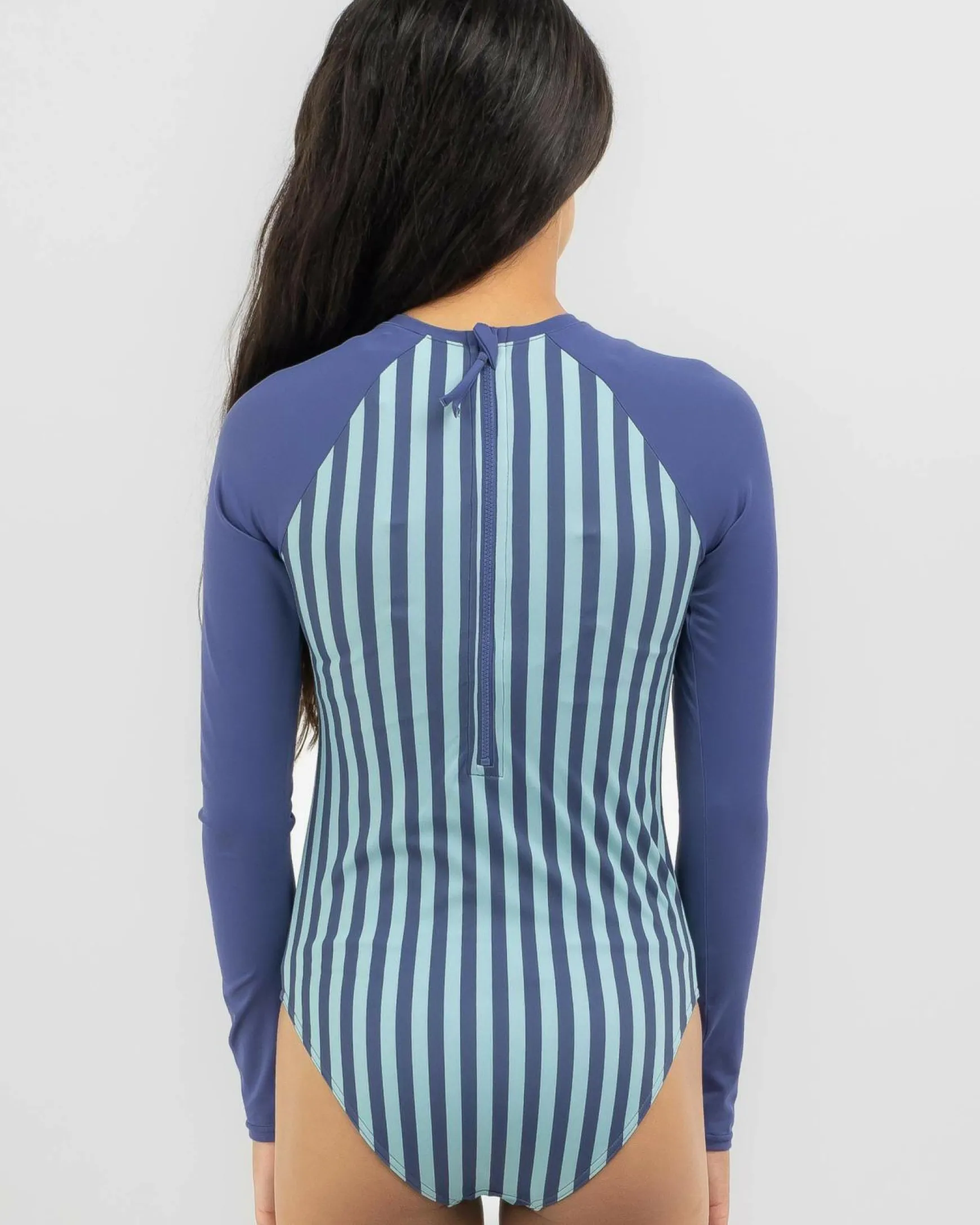 Girls' Serenity Stripe Long Sleeve Surfsuit