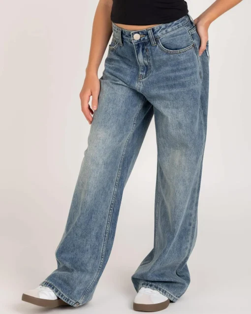 Girls' Soho Wide Leg Jeans
