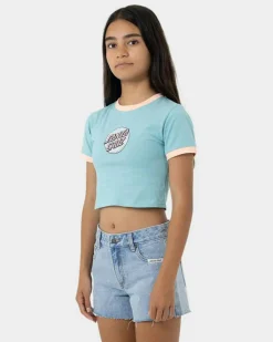 Girls' Sprinkle Dot Front Baby Tee