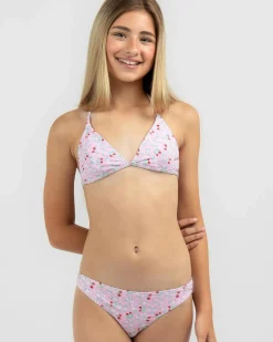 Girls' Strawberry Fields Triangle Bikini Set