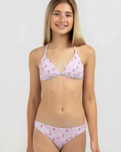 Girls' Strawberry Fields Triangle Bikini Set