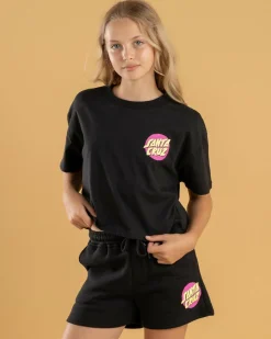 Girls' Style Dot Oversized Cropped T-Shirt