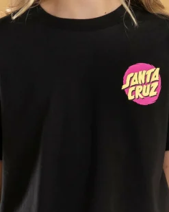 Girls' Style Dot Oversized Cropped T-Shirt