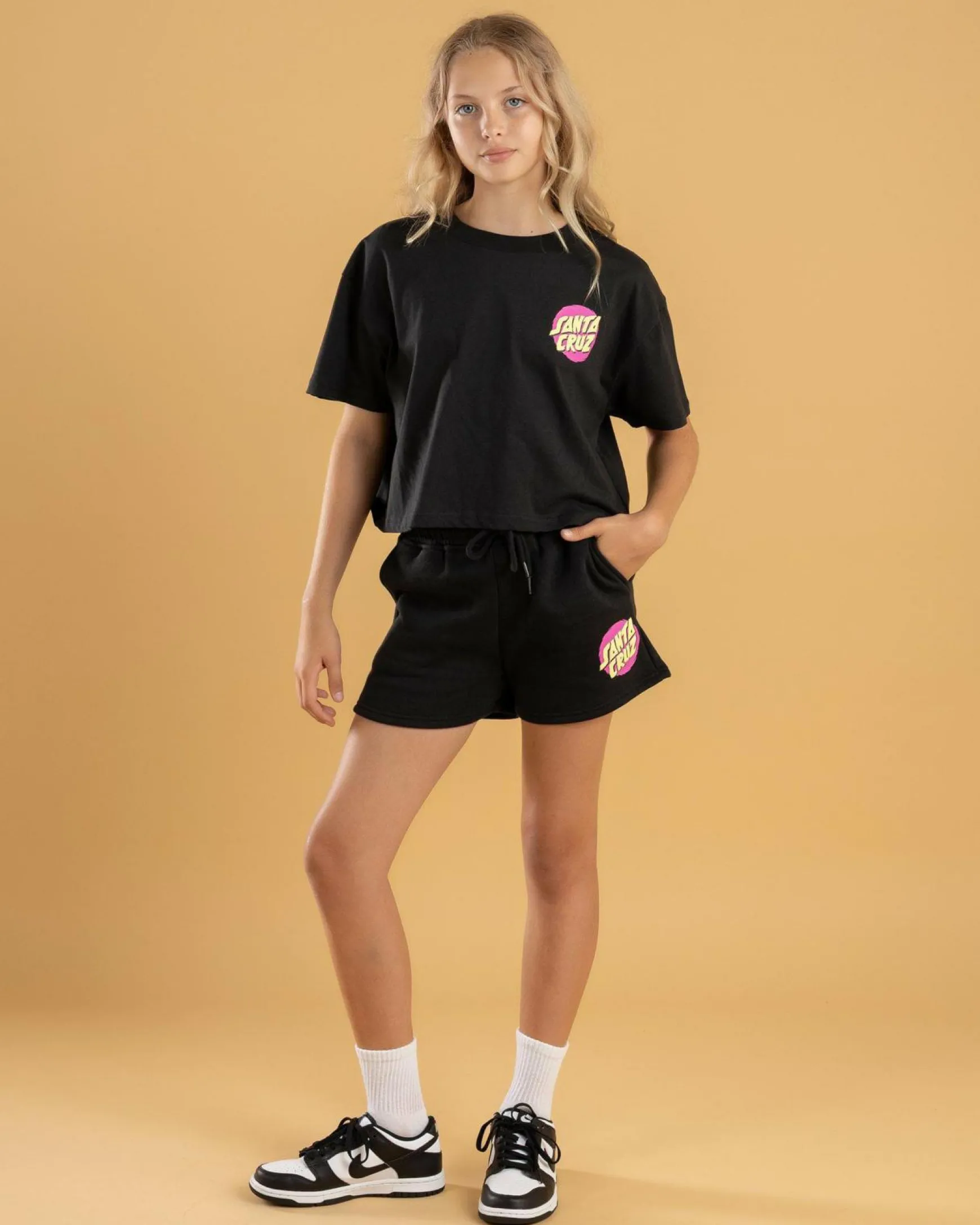 Girls' Style Dot Track Shorts