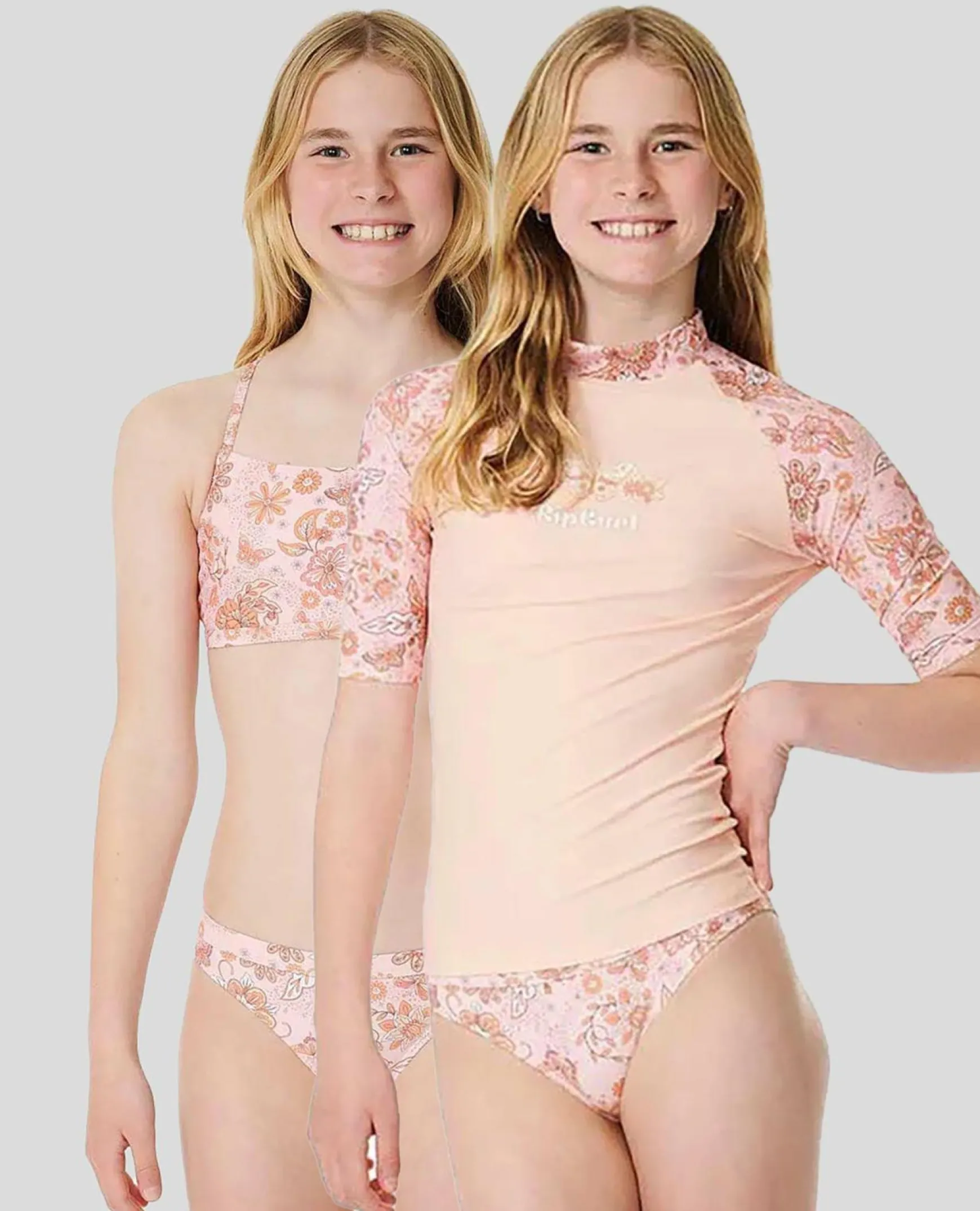 Girls' Sun Catcher Short Sleeve 3 Piece Rash Vest Set