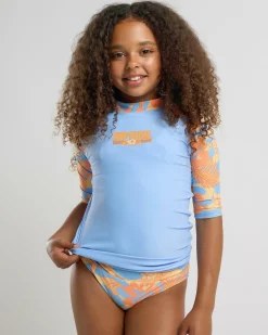 Girls' Sun Sol UPF Short Sleeve Rash Vest Set