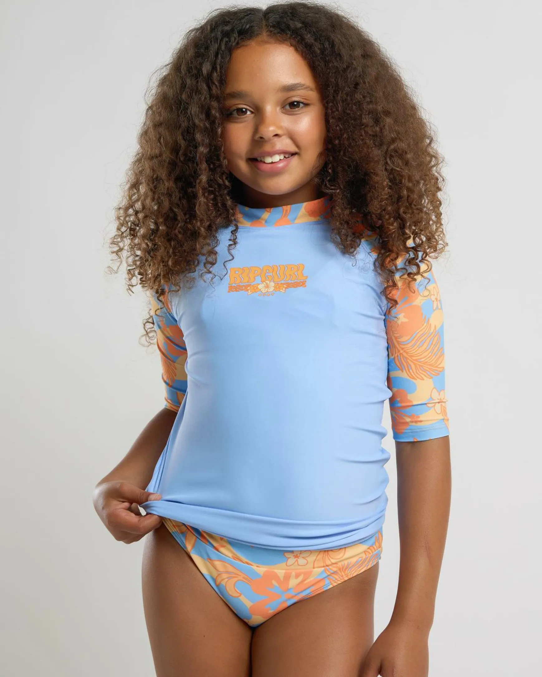 Girls' Sun Sol UPF Short Sleeve Rash Vest Set