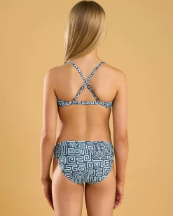 Girls' Sunset Luau Short Sleeve Rash Vest Set