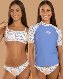 Girls' Sunset Skies 3 Piece Rash Vest Set