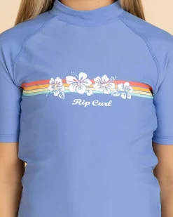 Girls' Surf Revival Short Sleeve Rash Vest