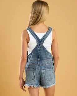 Girls' Texas Denim Short Overalls
