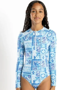 Girls' Tropical Surfsuit