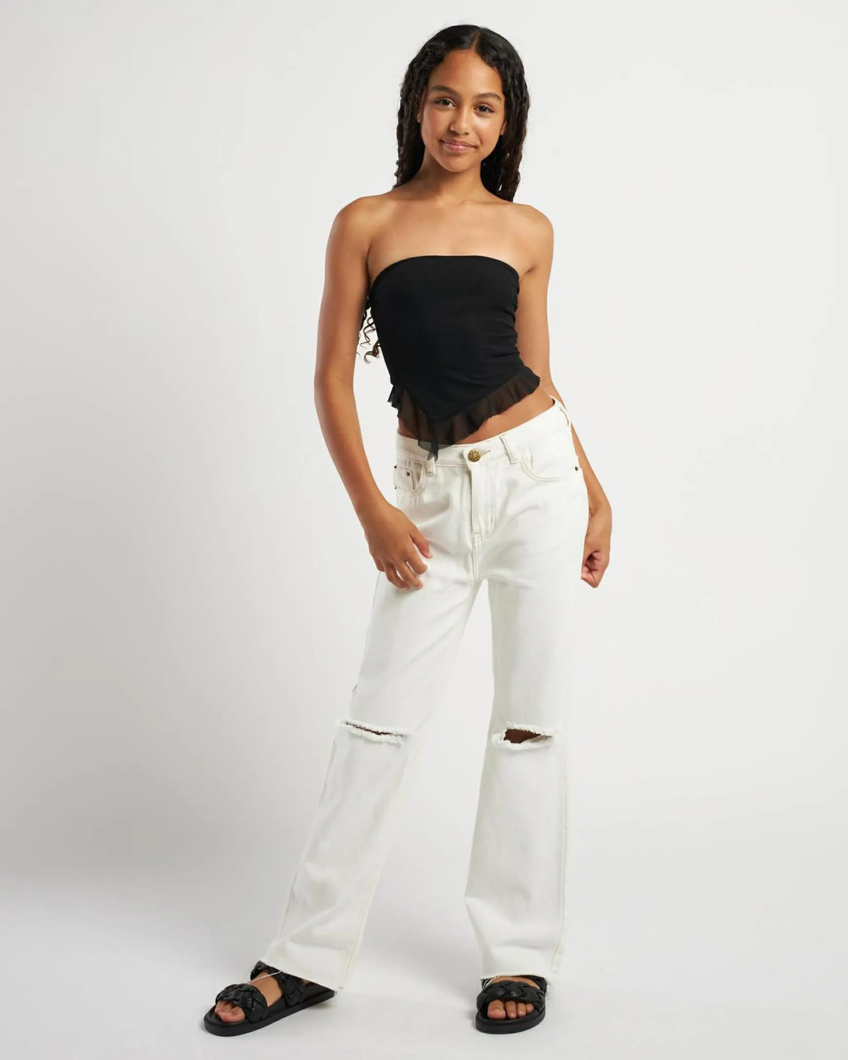 Girls' Troy Mesh Tube Top