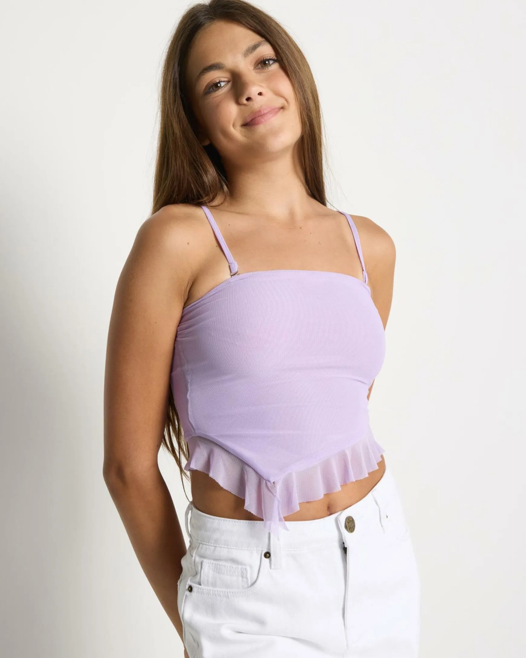 Girls' Troy Mesh Tube Top