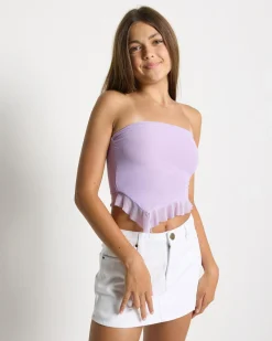 Girls' Troy Mesh Tube Top
