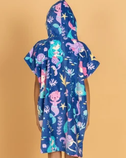 Girls' Under The Sea Hooded Towel