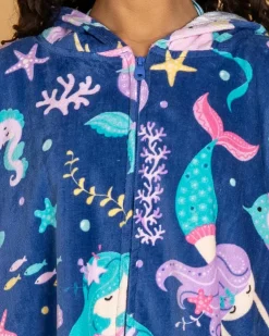 Girls' Under The Sea Hooded Towel