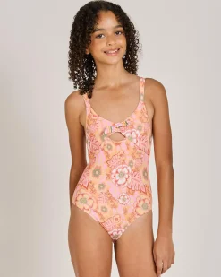 Girls' Wildflower One Piece Swimsuit