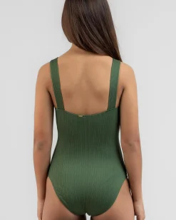 Girls' Willa Rib One Piece Swimsuit