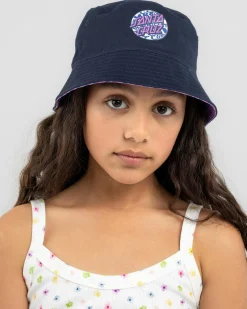 Girls' Zebra Marble Dot Bucket Hat