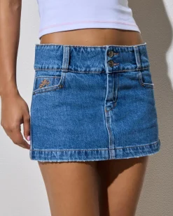 Glazed And Confused Micro Denim Skirt