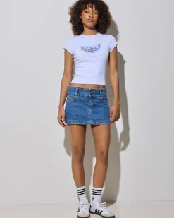 Glazed And Confused Micro Denim Skirt