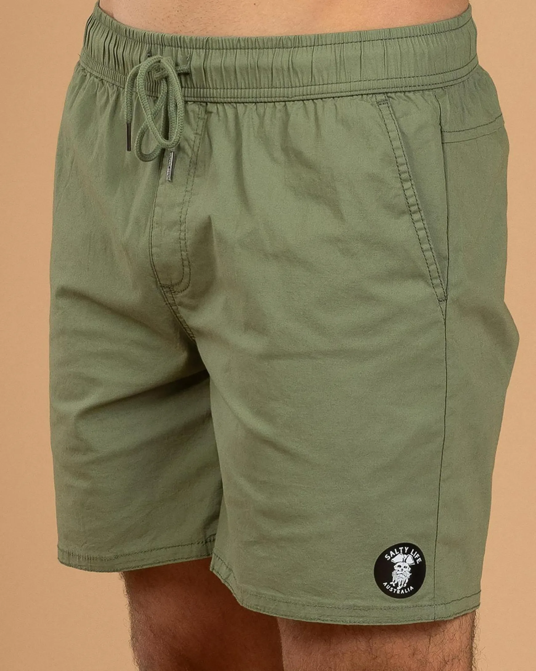 Glint Elastic Waist Shorts