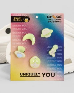 Glow In The Dark Space Jibbitz 5 Pack
