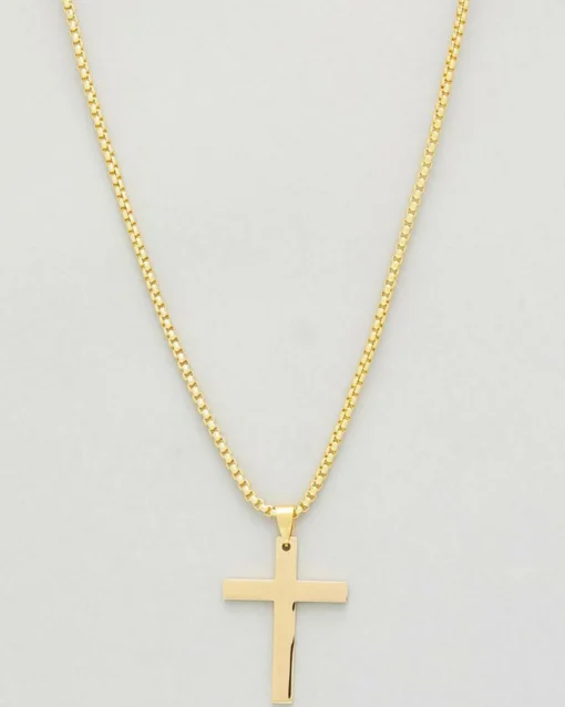 Gold Cross Chain Necklace