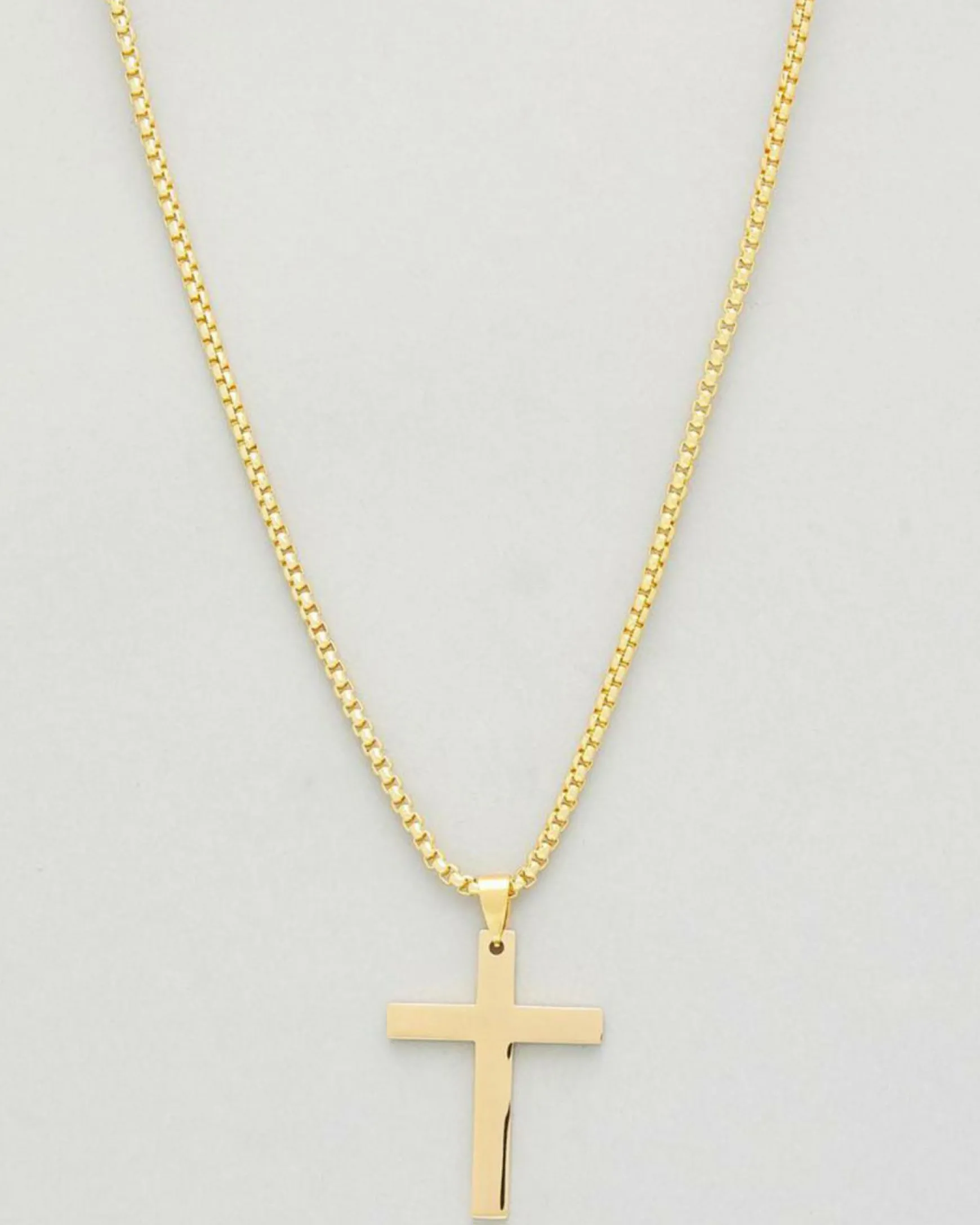 Gold Cross Chain Necklace