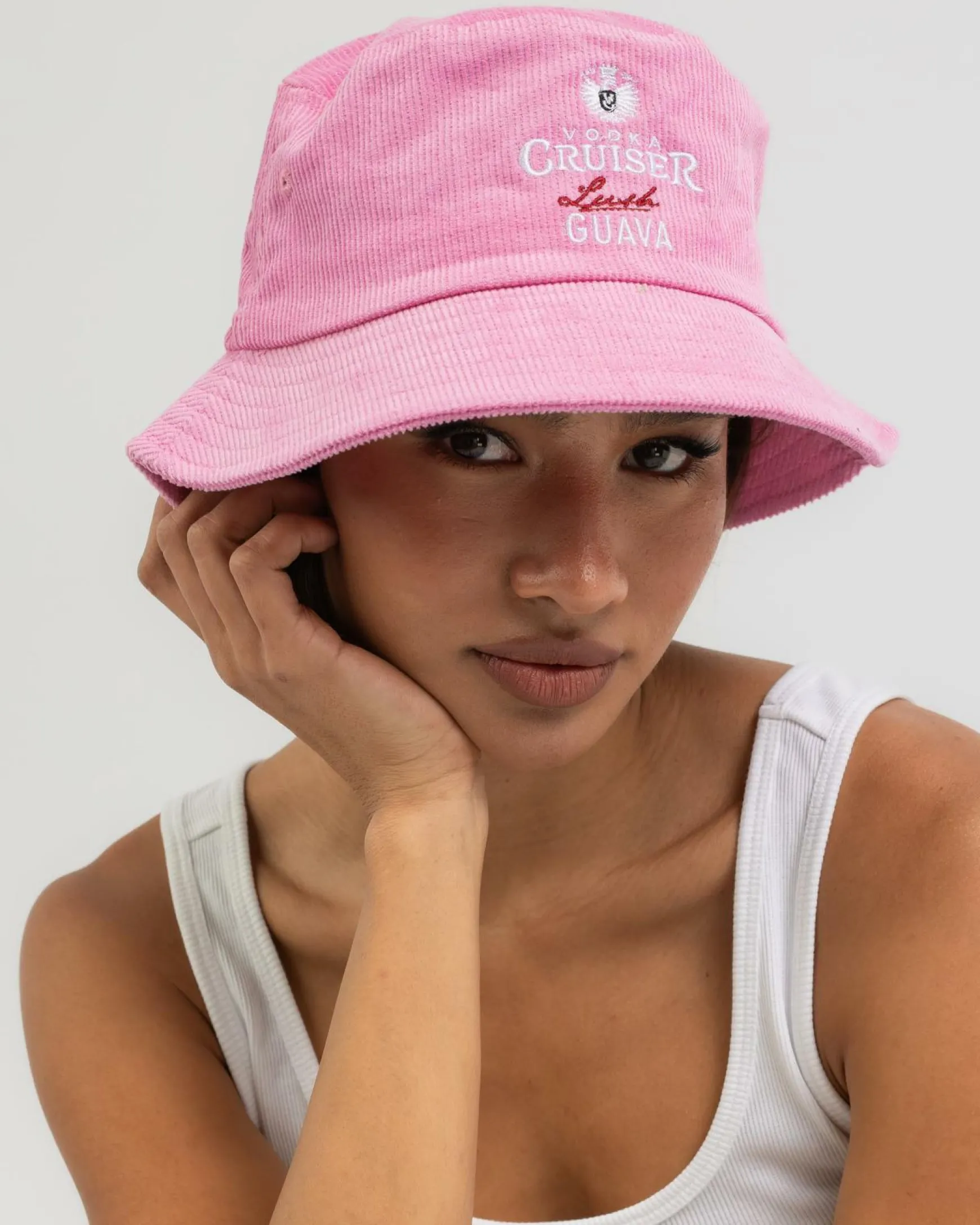 Guava Cord Bucket Hat