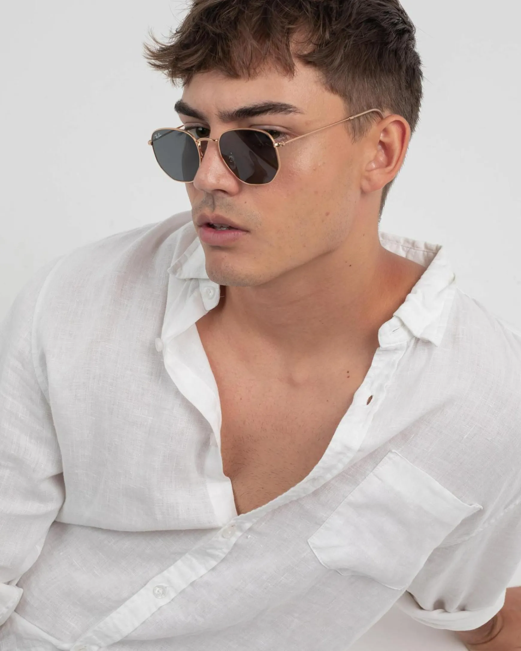 Hexagonal Flat RB3548N Sunglasses