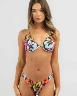 Hibiscus Heat High Cut Cheeky Bikini Bottom