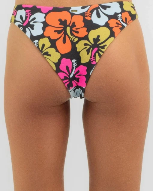 Hibiscus Heat High Cut Cheeky Bikini Bottom
