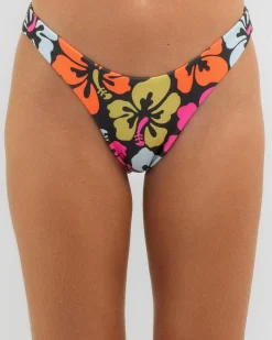 Hibiscus Heat High Cut Cheeky Bikini Bottom