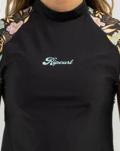 Hidden Tropics Cap Sleeve Rash Vest