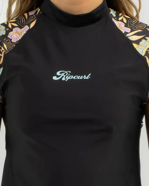 Hidden Tropics Cap Sleeve Rash Vest