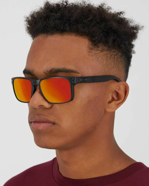 Holbrook Matte Black/Prizm Ruby Sunglasses