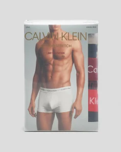 Holiday Cotton Stretch Low Rise Trunks 3 Pack