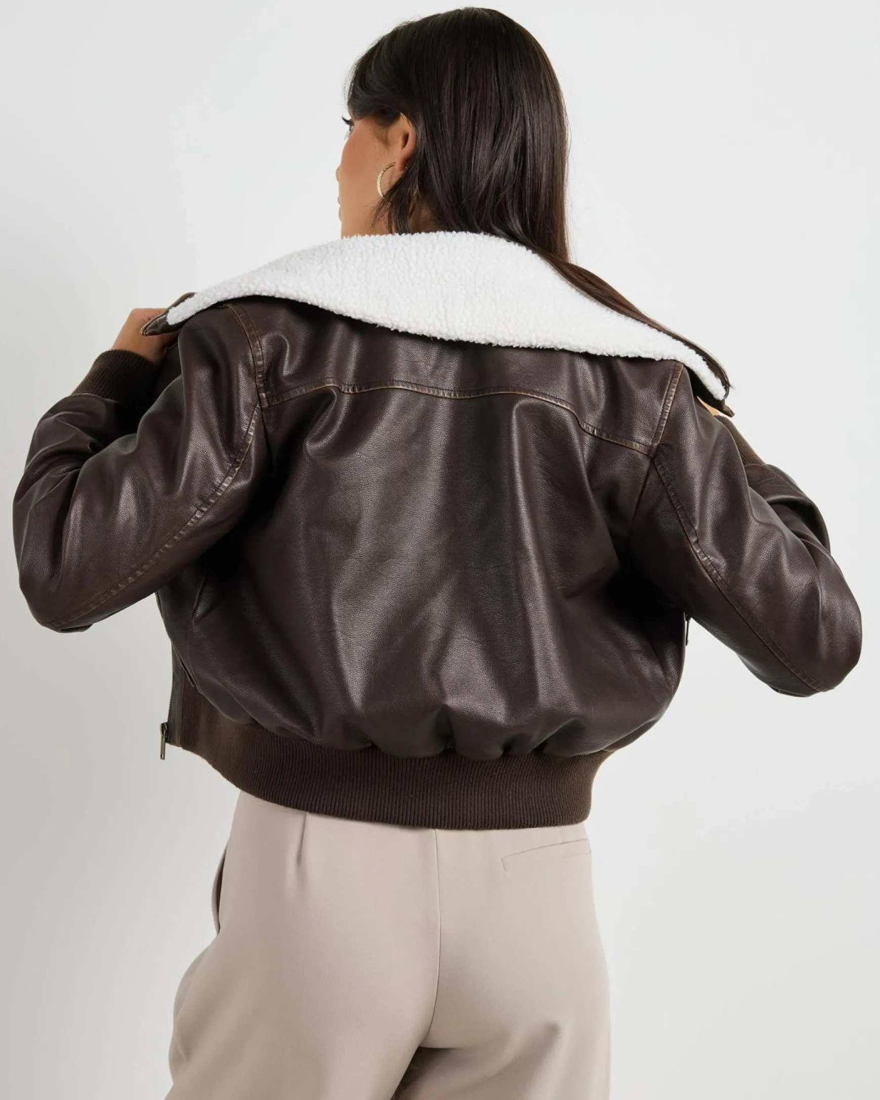 Hunter Faux Leather Jacket