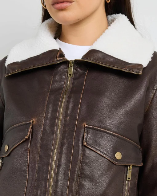 Hunter Faux Leather Jacket